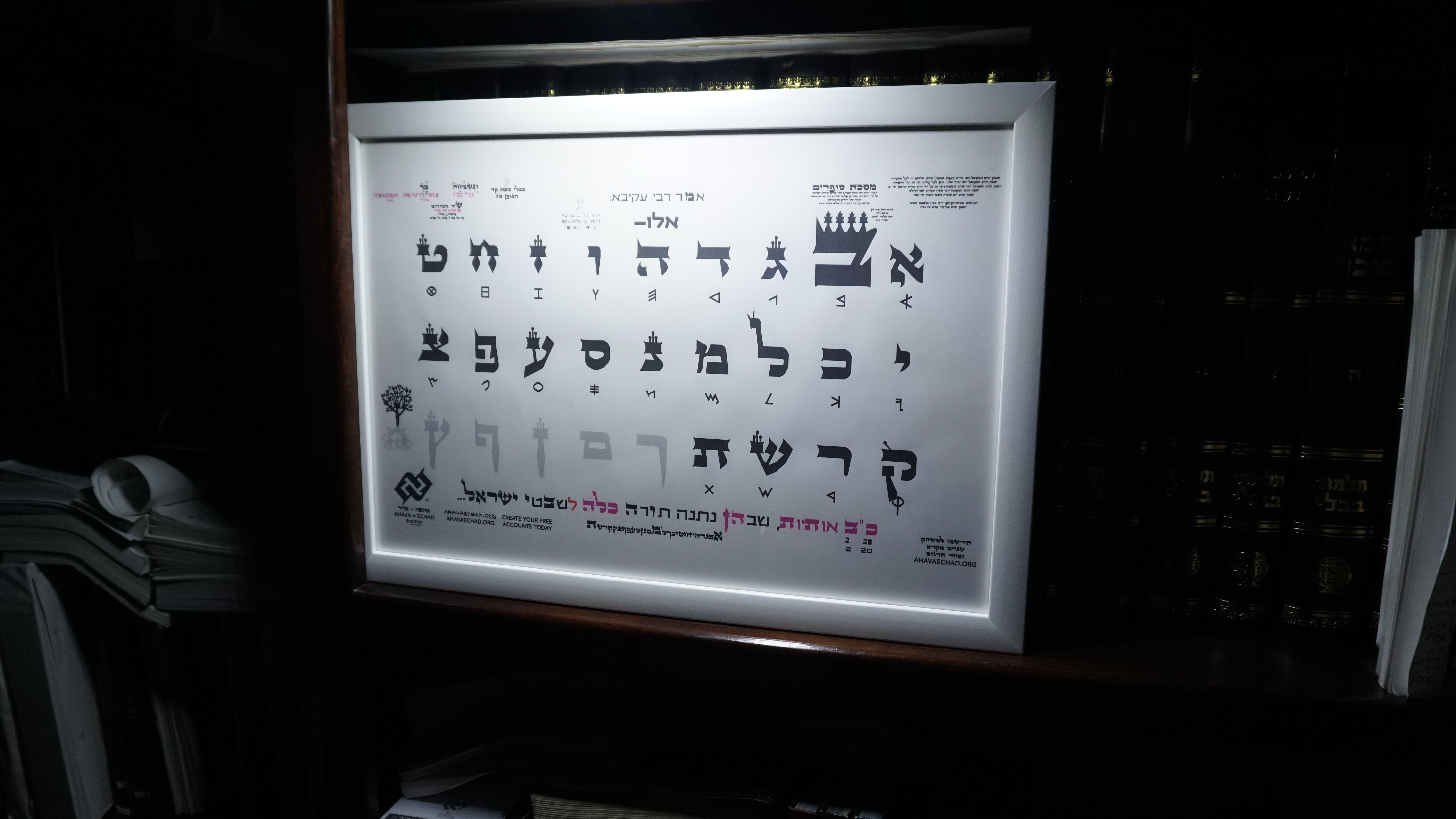 Torah bookshelf — sefarim collection